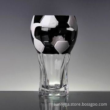 Hand-painting Beer Glasses with Football Design and 511mL Capacity